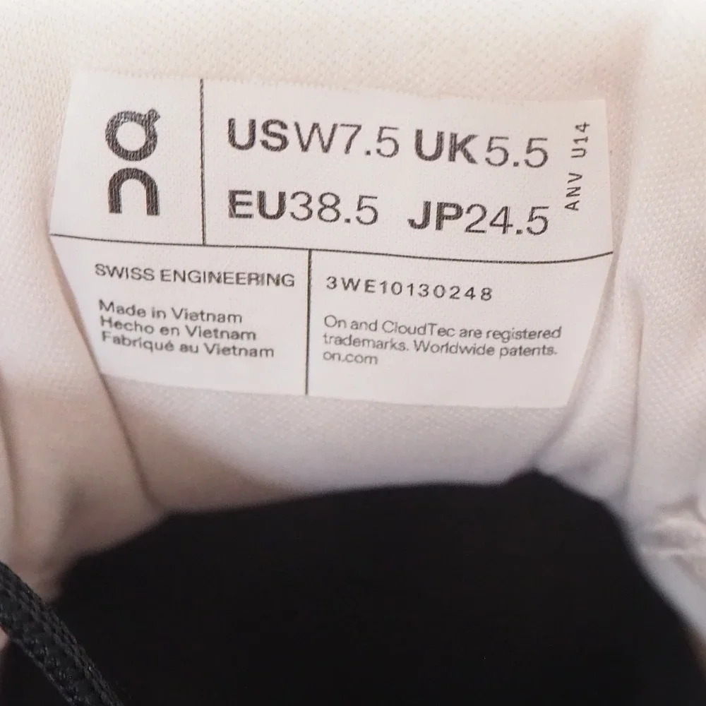 On Cloudmonster Running Shoes Women 7.5 White Orange Athletic Sneakers Support - Picture 11 of 12